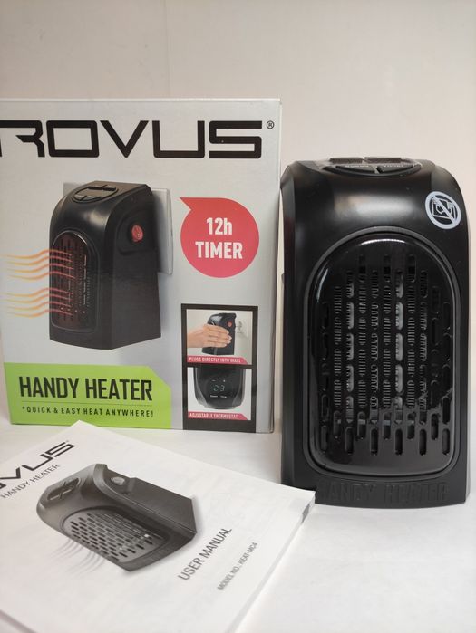 Обігрівач тепловентилятор портативний Rovus 370Вт