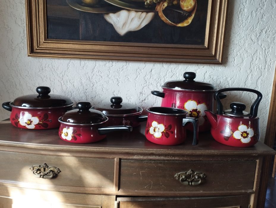 Trem de cozinha - Asta Enamel - Alemanha430581511105423361