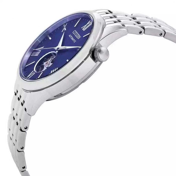 Citizen ze stali nierdzewnej Open Heart Blue Dial Automatic NH9130-84L