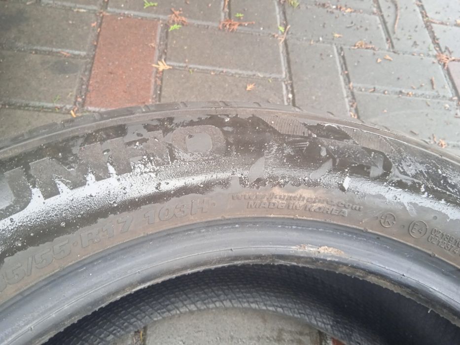 Шины лето 235.55.17 Kumho EcstaHS52,24p, Korea, 7mm.