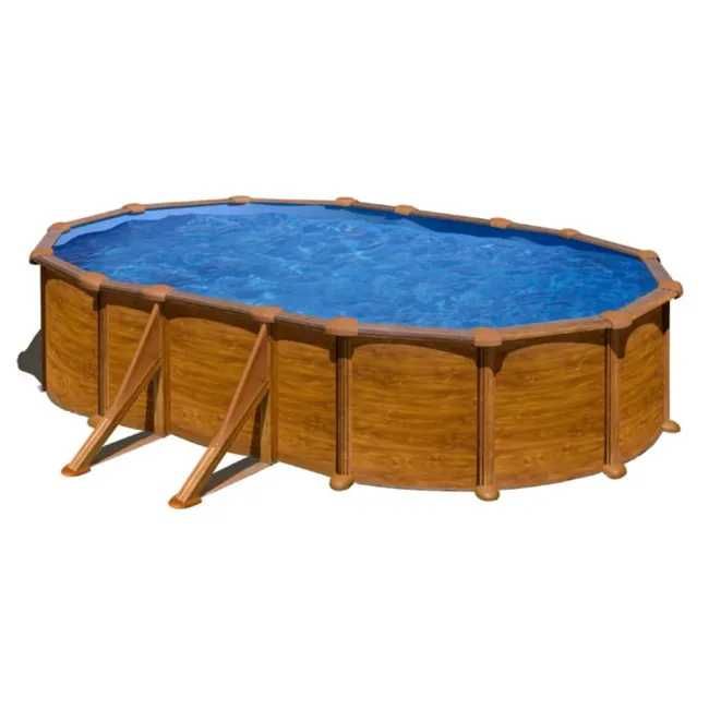 Piscina destacável Gre Pacific Madeira Imitação Oval 500x300x120 cmcm