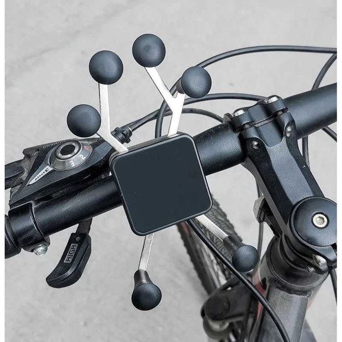Suporte telemóvel garras 6 pontos fixação moto cafe racer