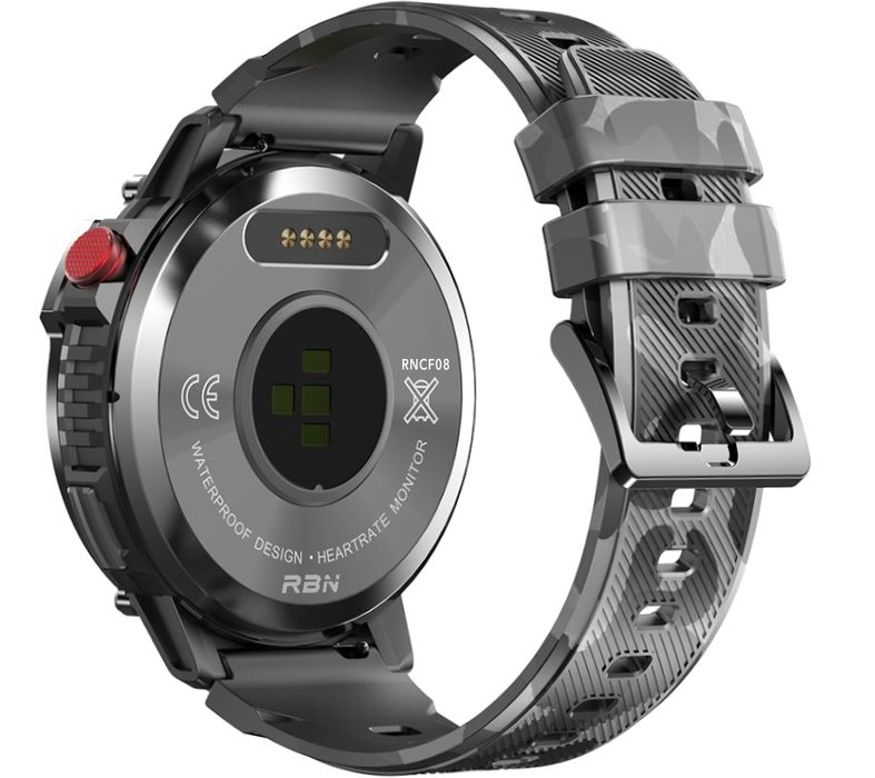 smartwatch męski rubicon rncf08 black/moro smarub232