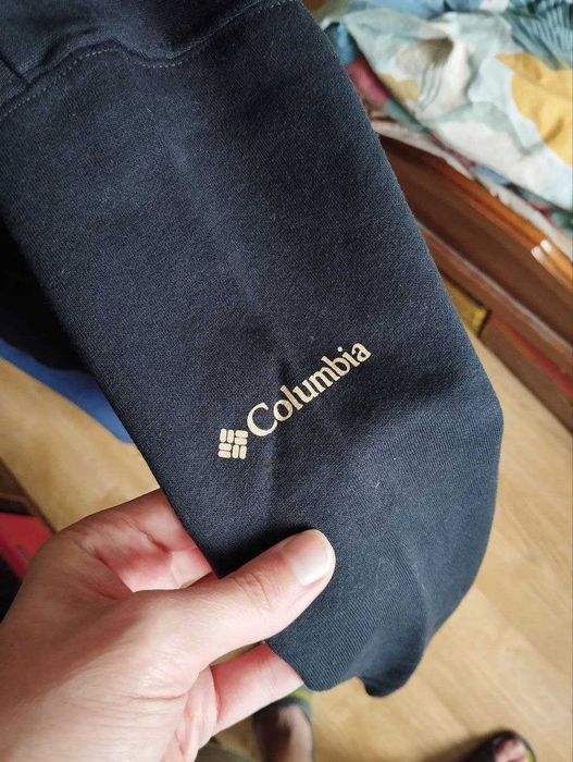 Columbia XL Оригинал Новый Свитер Кофта Худи Черный Коттон