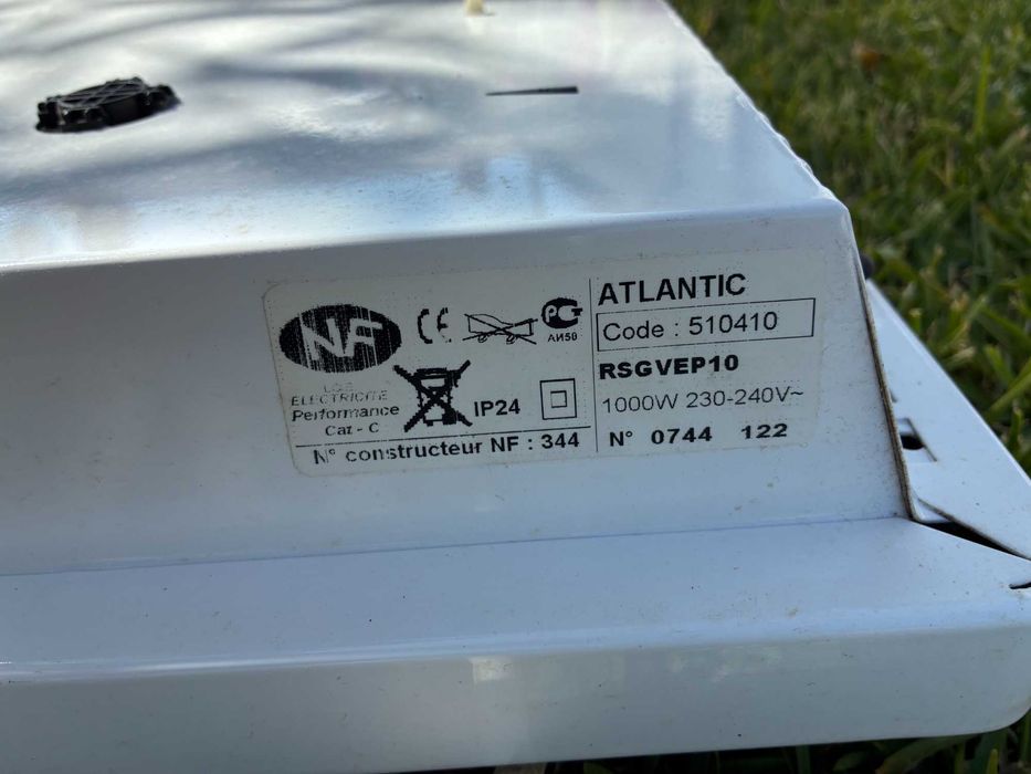 Aquecedores eléctricos marca Atlantic 1000,1500,2000W