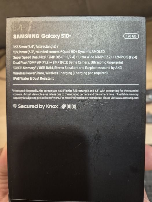 Telefon samsung s10+ czarny