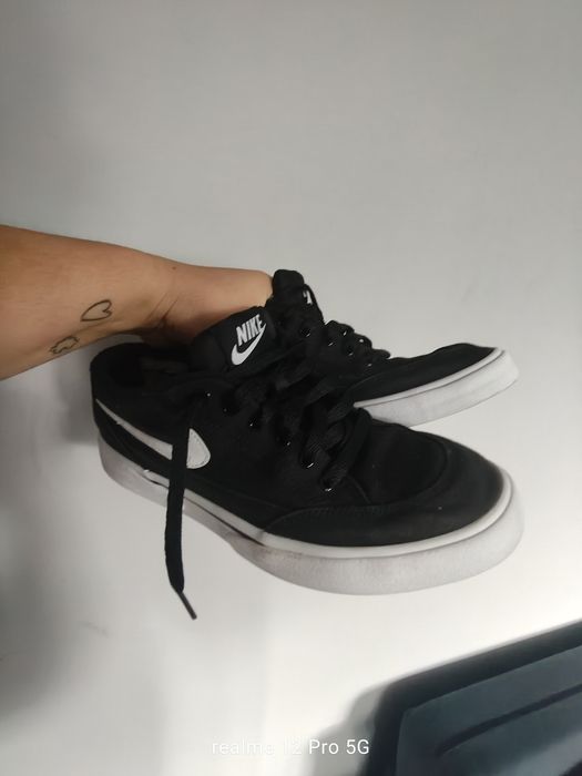 Trampki Nike czarno białe