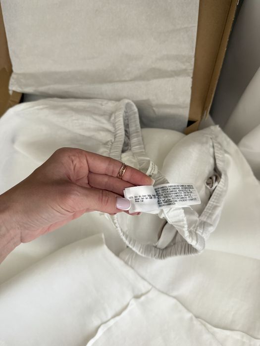 Штани zara 100% льон м