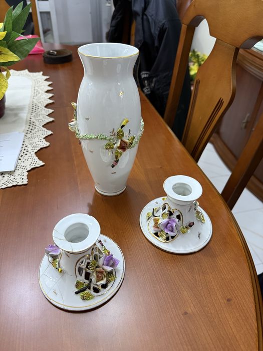 Conjunto jarra e castiçais Tremez Portugal