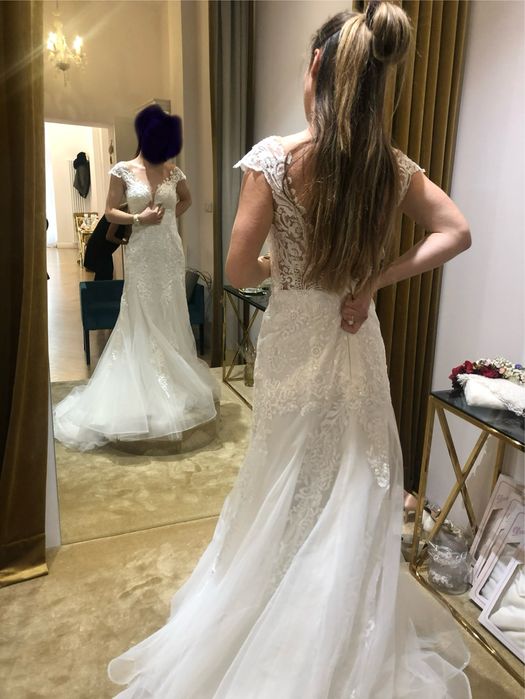 Suknia ślubna rybka Rosanna projektu Monica Loretti