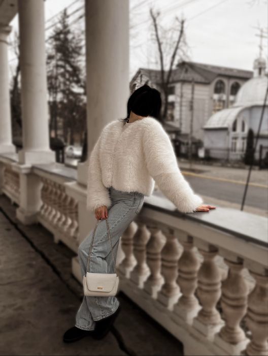 Шуба біла розмір xs-s