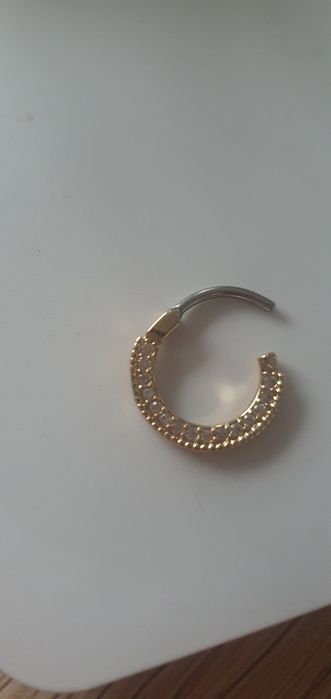 Kolczyk Septum clicker cyrkonia clicker,Daith
