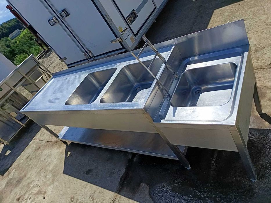 Zlew gastronomiczny nierdzewny