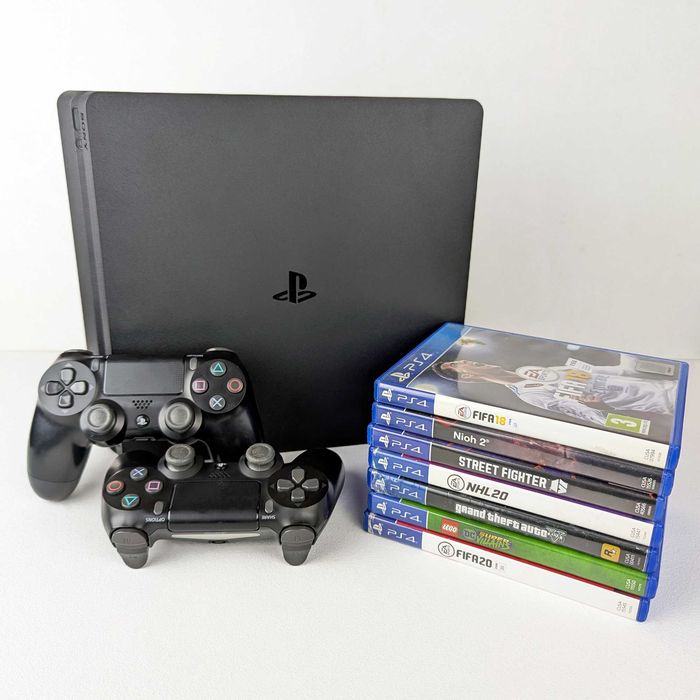PS 4 Slim 500 Gb + геймпад, ігрова консоль Sony Playstation 4