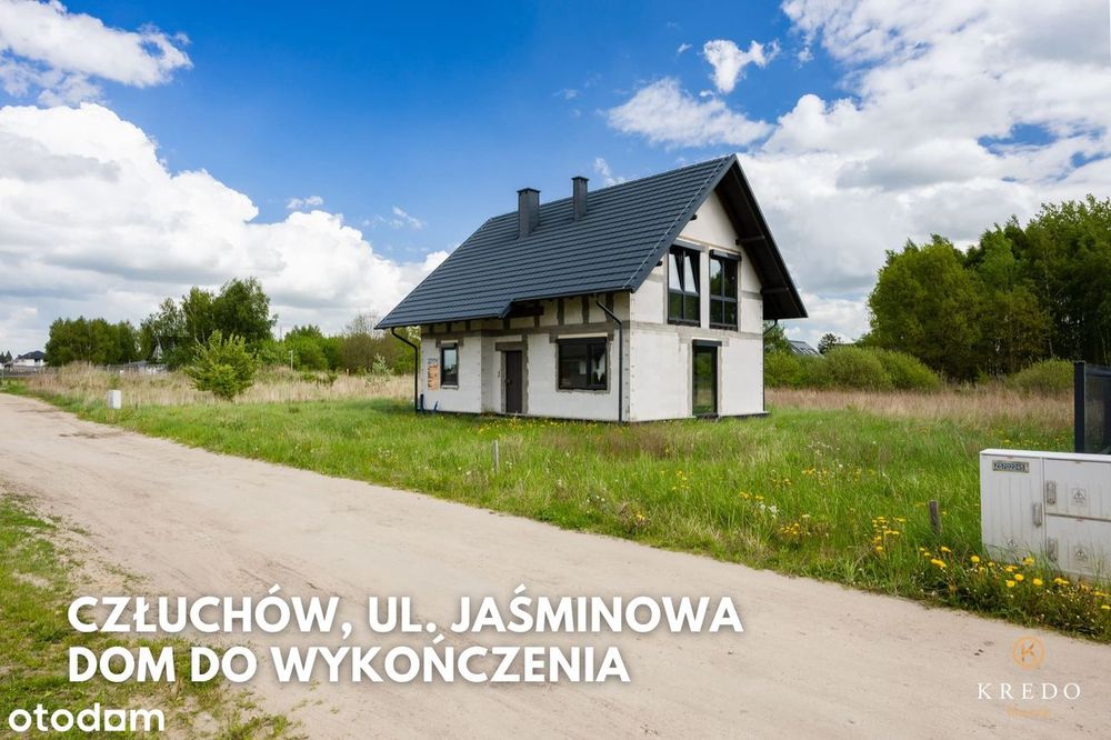 Dom w budowie | 117 m² | Działka 1095 m² | Człuchów, ul. Jaśminowa
