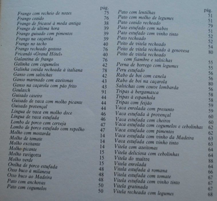 As Carnes (Assados Estufados Guisados e Cozidos)