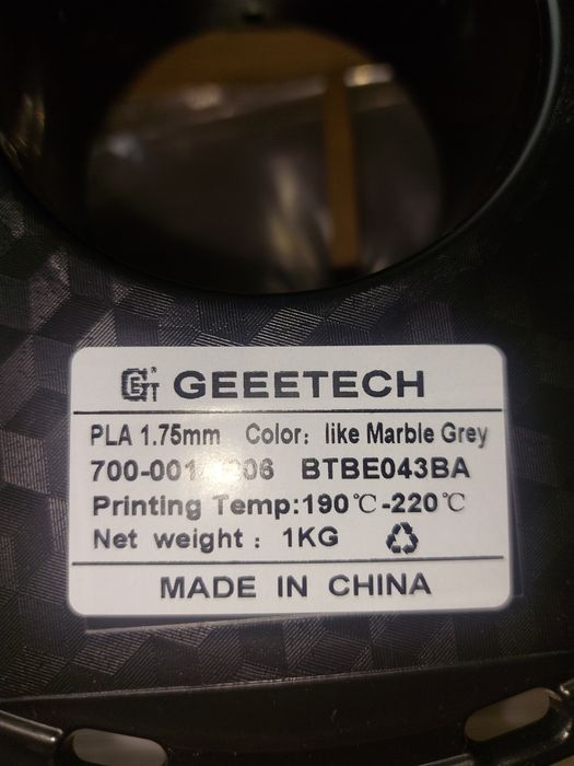 Filamento pla wood e marble