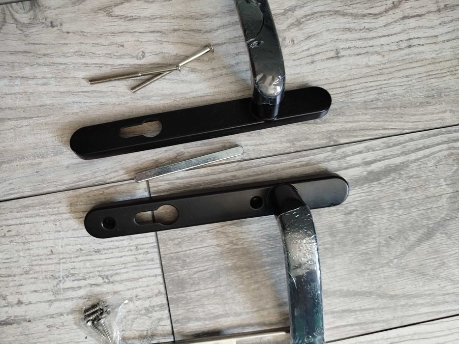 Klamka do furtki bramy drzwi metalowa czarna