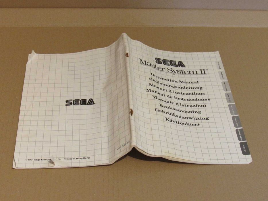 Manual da consola Sega Master System II