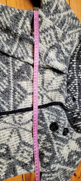 Kurtka wiosenna włoski ciepły kardigan sweter M