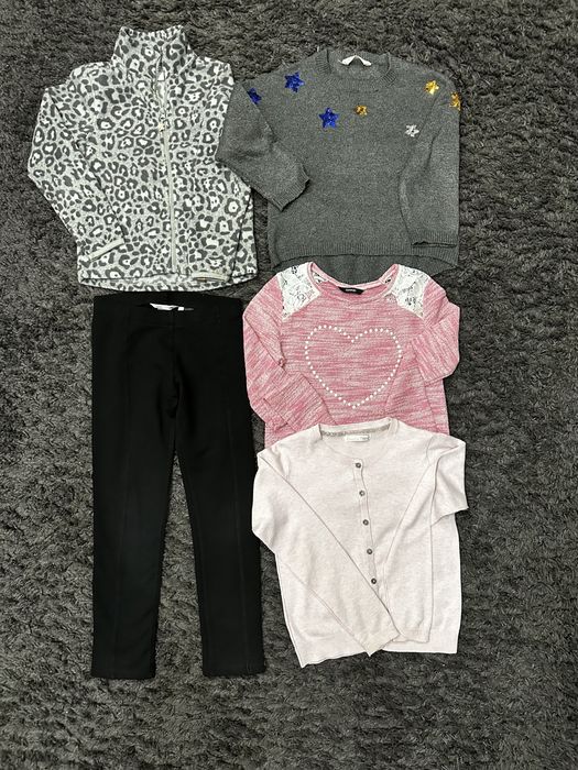 Пакет кофта шорты лосины 6,7,8,9 лет 122,128,134,140 zara hm