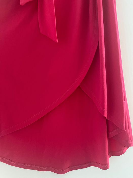 Długa sukienka na lato, kolor malinowy rozmiar 36/38