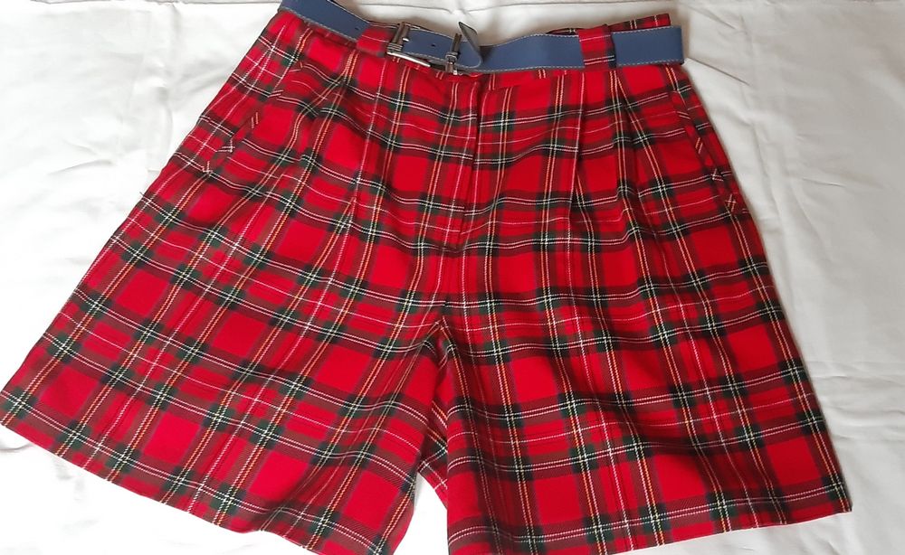 Szorty szkocka krata