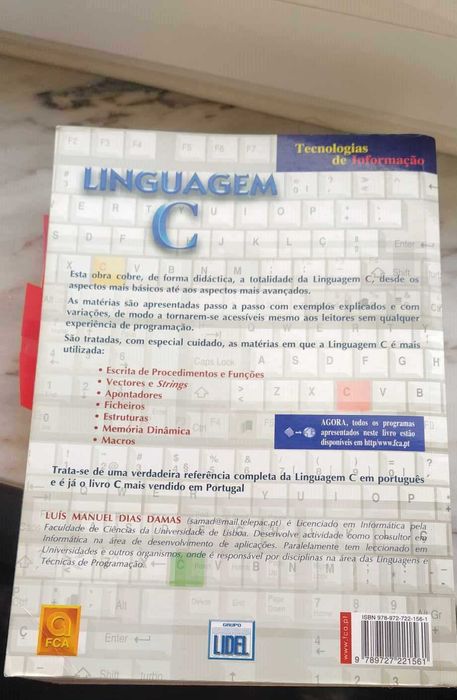 Linguagem C - 20ª Edição do Autor Luís Damas - Livro de Informática
