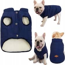 Kamizelka zimowa dla psa z polarową podszewką rozmiar s