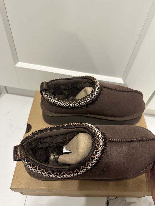 Czekoladowe sniegowce klapki ugg tazz II 36