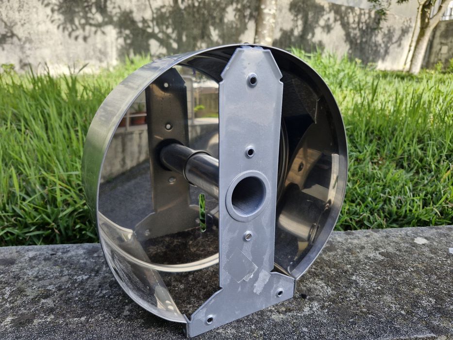Dispensador Inox papel higiénico rolo jumbo JNF