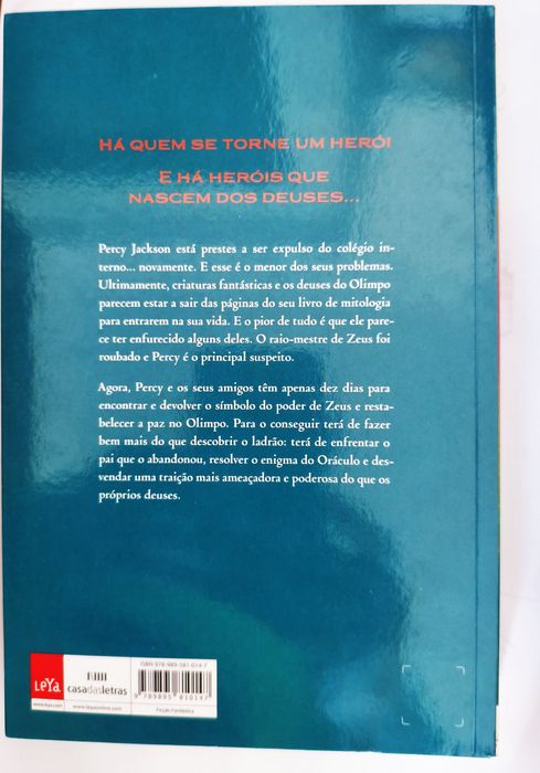 Livro Percy Jackson, e os ladrões do Olimpo