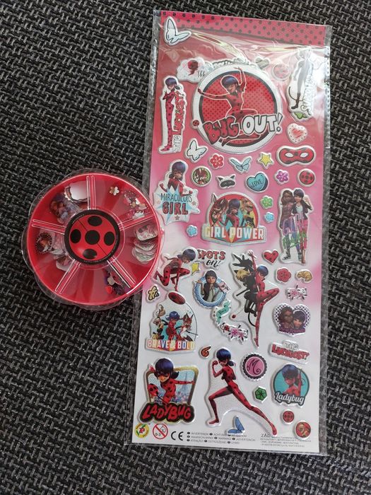 Naklejki Miraculous Biedronka i Czarny Kot