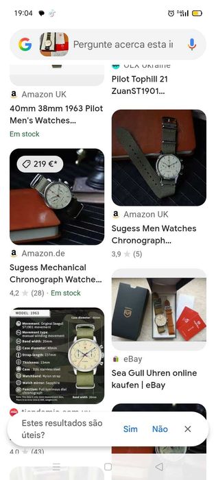 Relógios Automáticos 219€. Oportunidades