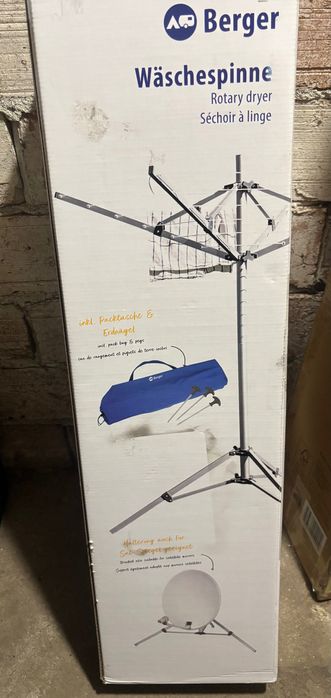 Aluminiowa suszarka na pranie składna. Nowa