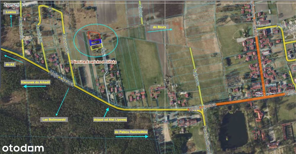 Działki budowlane z MPZP | Nieborów | 1130 m² i 2541 m² | Prąd, Woda