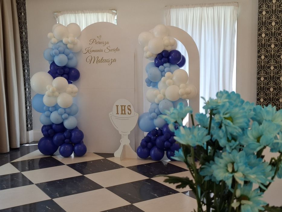 Dekoracje balonowe, ścianki okolicznościowe