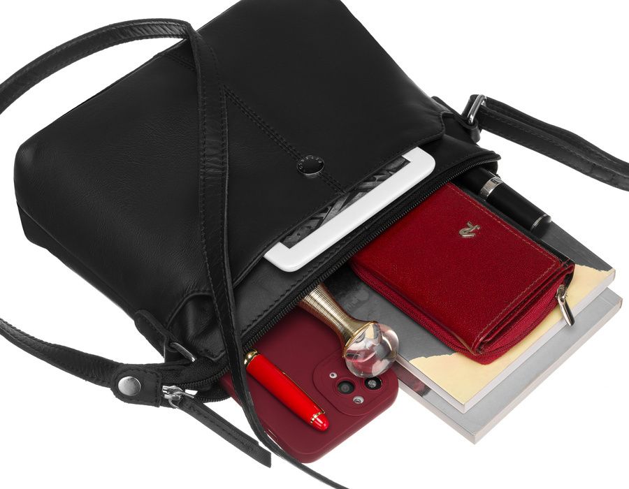 listonoszka skórzana na regulowanym pasku - peterson