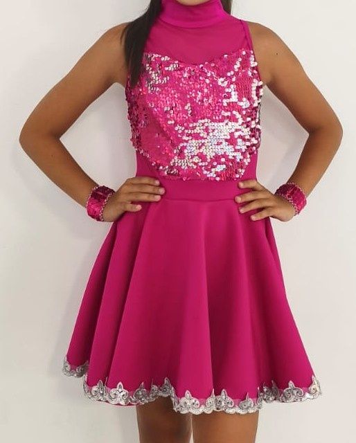 Vestido dança salao criança