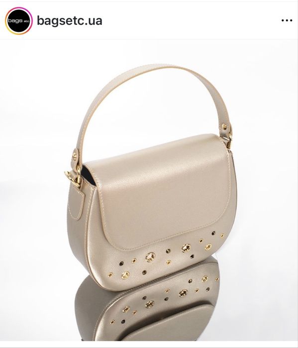 Сумка VIF з кристалами Swarovski золото