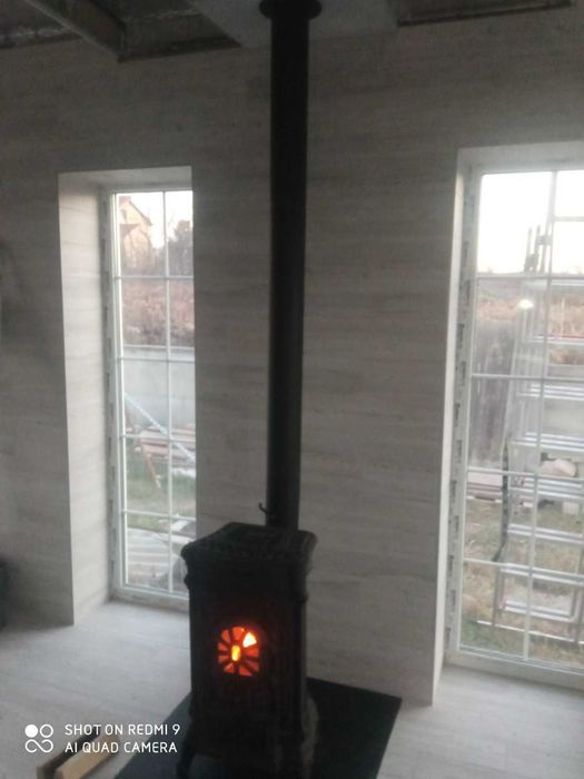 Камін! Буржуйка! Топка! Монтаж каміна, гільзування.