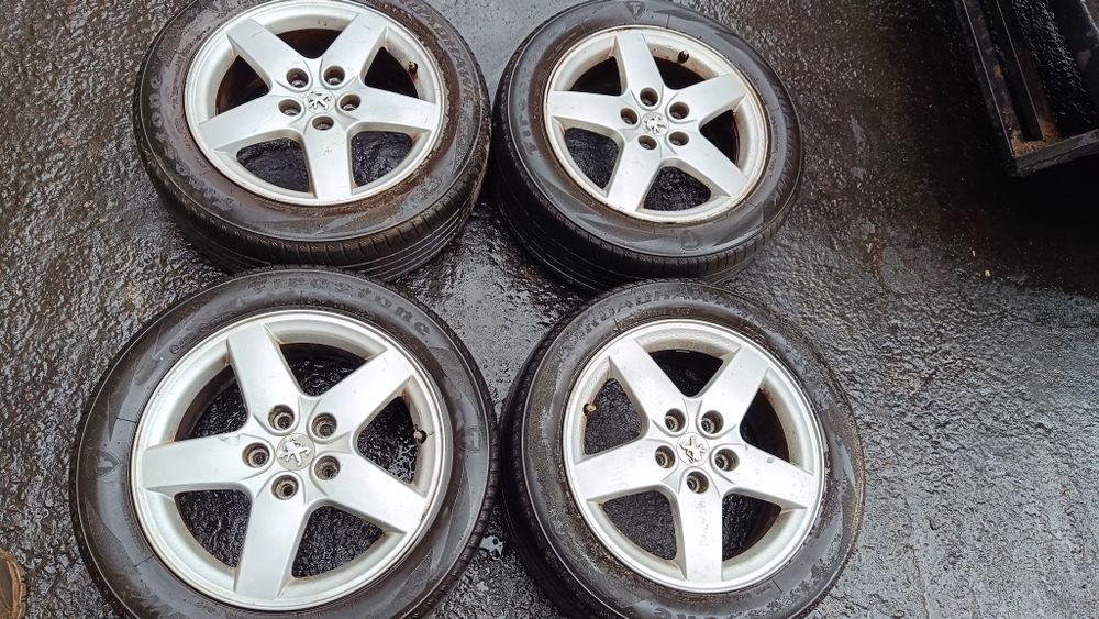 Комплект коліс титани легкосплавні з гумою Пежо 308t9 5*108 R16