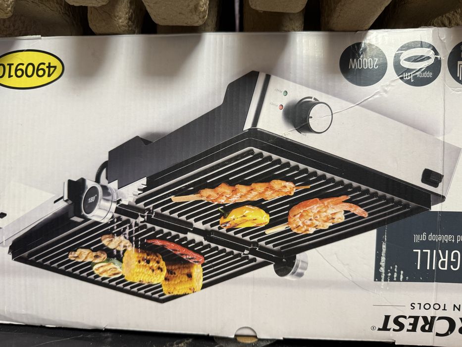 Електричний контактний гриль Silver Crest SKGE 2000 Вт Паніні