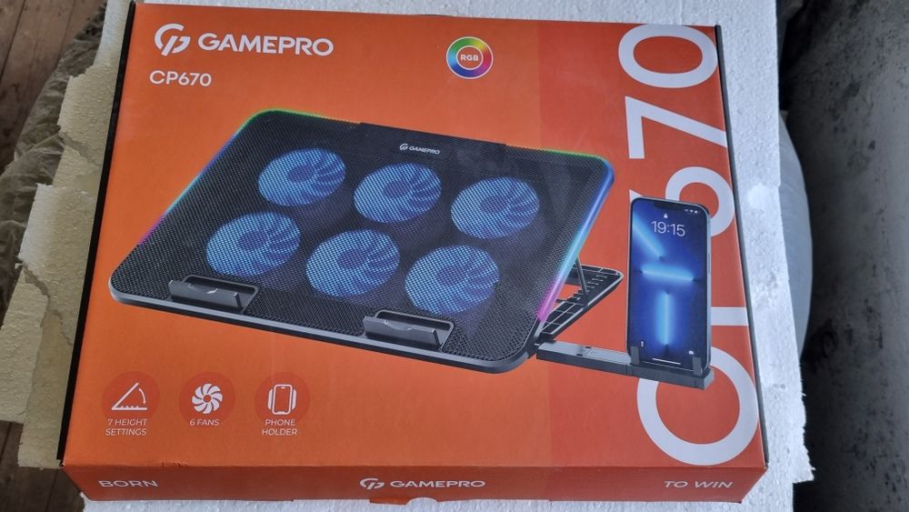 Охолоджуюча підставка для ноутбука GamePro CP670 Black