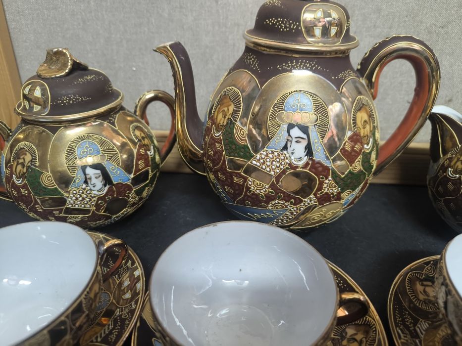 Conjunto Chá Japonês "Satsuma" Porcelana Casca ovo
Magnífico serviço d