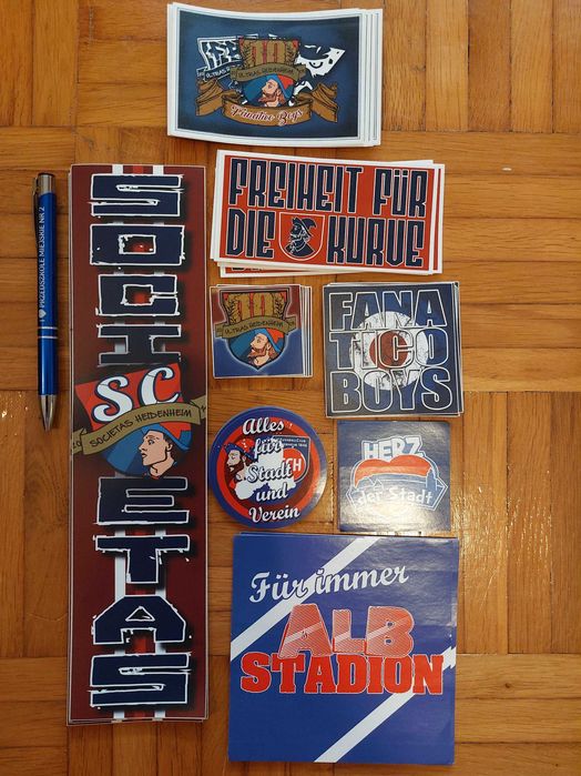 Vlepki FC Heidenheim ultras zestaw 1