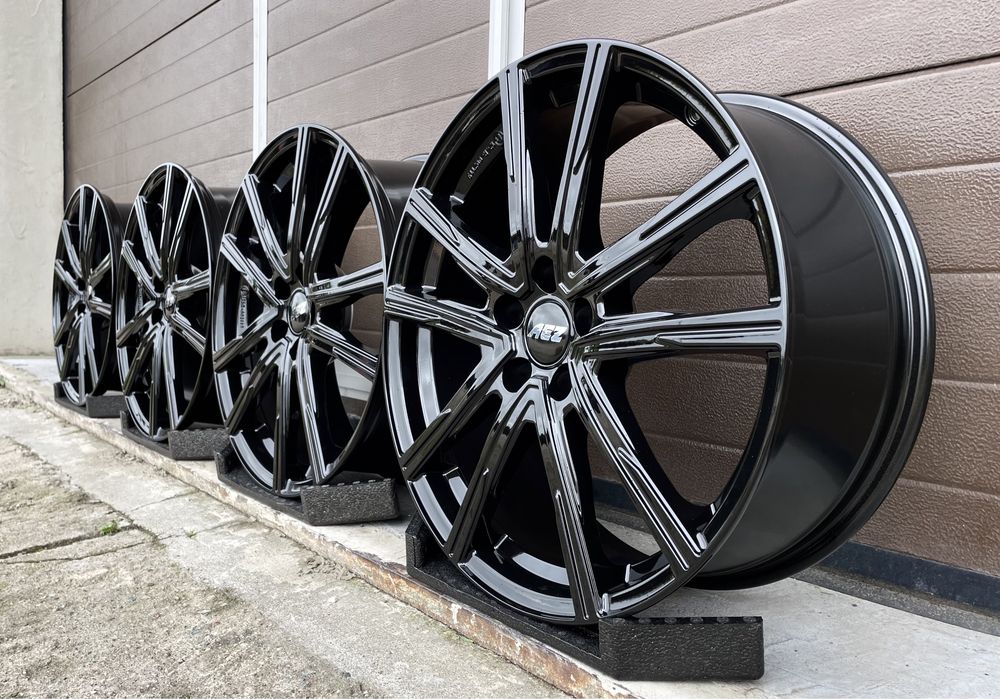 4x felgi aluminiowe Czarne 5x108 r19 et42 7,5J Alufelgi AEZ Oryginał