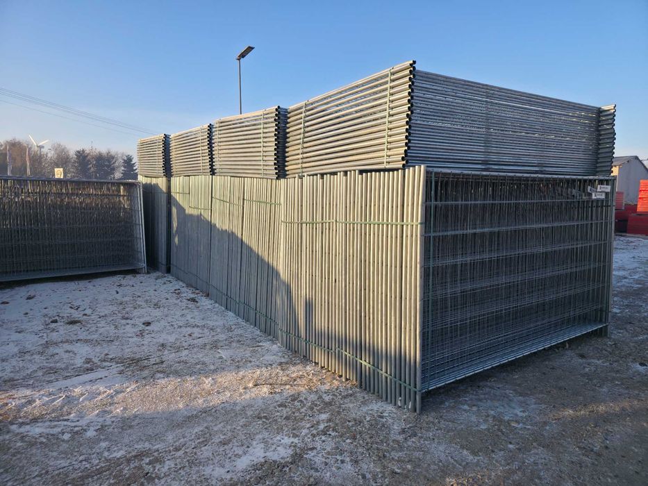 Ogrodzenie Panel prosty Płot 3,5x2 ZESTAW 140mb tymczasowy stopa beton