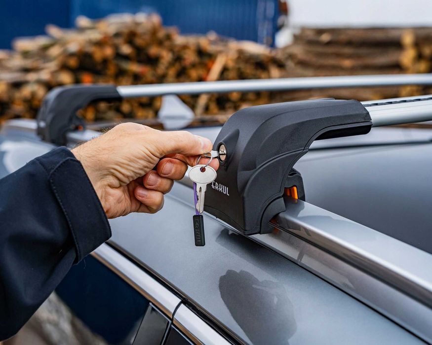 Bagażnik dachowy belki poprzeczki na relingi Audi Q3 Q8 Q7 Q5 A4 B9