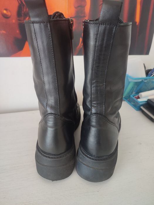 Botas pretas couro